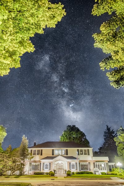 Milky Way Over Pray Funeral Home
