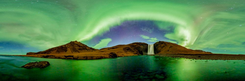 Skógafoss, Iceland - 360 Panorama