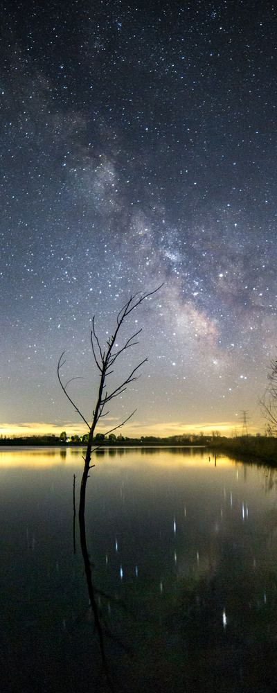 Milky Way Over Crandell Lake - Charlotte, MI
