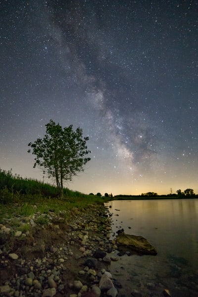 Milky Way Over Crandell Lake - East Side