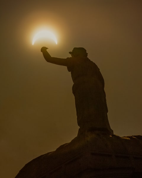 Partial Solar Over Old Courthouse