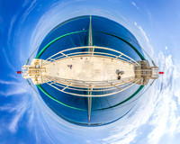 Top of the Mackinac Bridge - 360 Degree Panorama